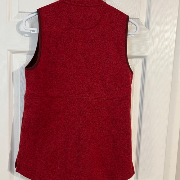 LLBean Sweater Fleece Long Vest - Picture 3 of 5